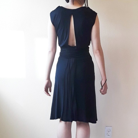 SOLD Saint Laurent Rive Gauche Vintage Black Dress - Picture 4 of 8